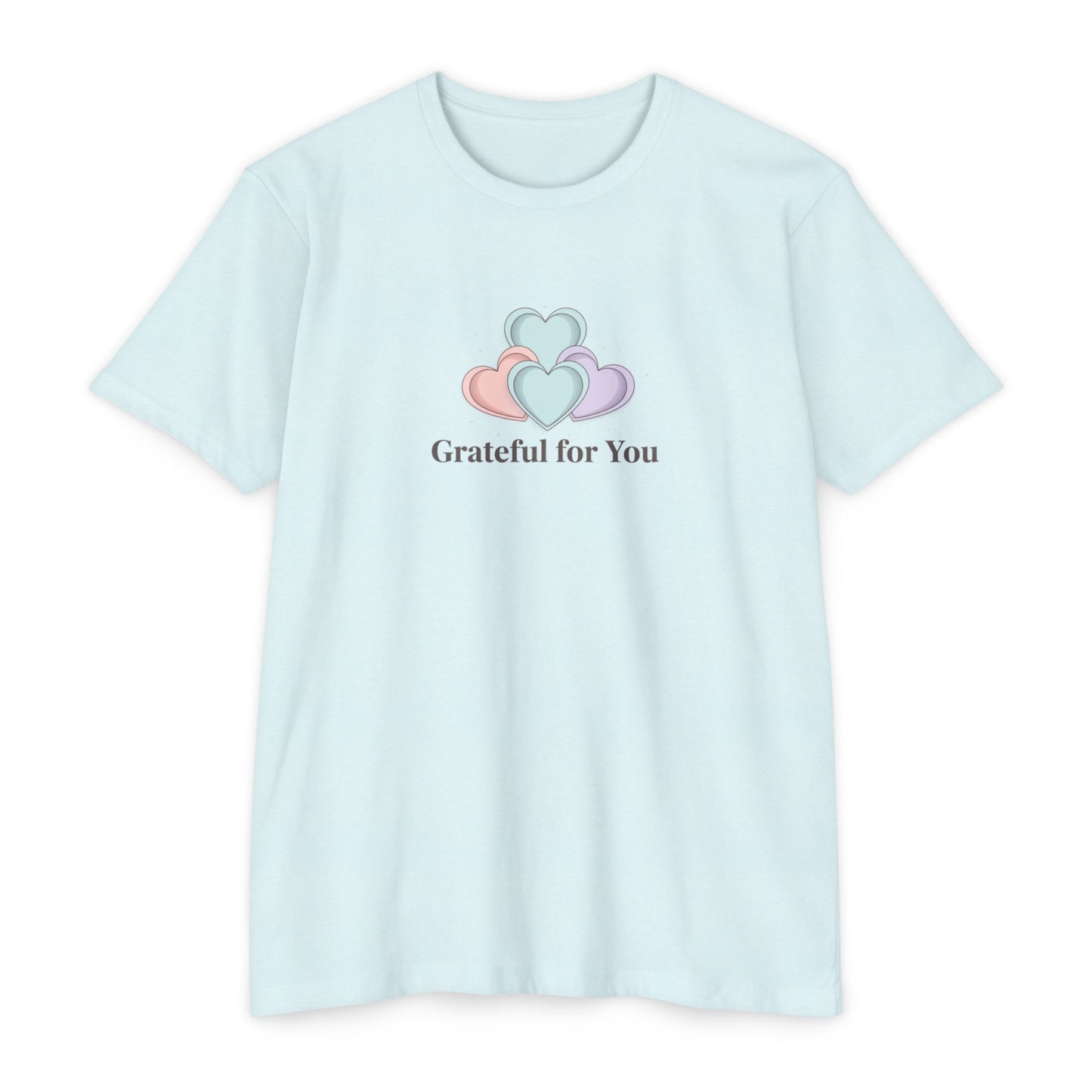 Grateful For You Heart Graphic T-Shirt