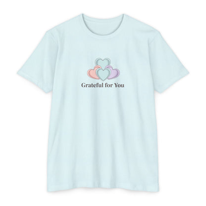 Grateful For You Heart Graphic T-Shirt