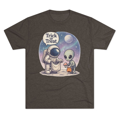 Space Trick or Treat Crew Tee, Halloween T-Shirt, Space Theme Shirt, Unisex Graphic Tee, Fun Costume Tee, Gift for Space Lovers