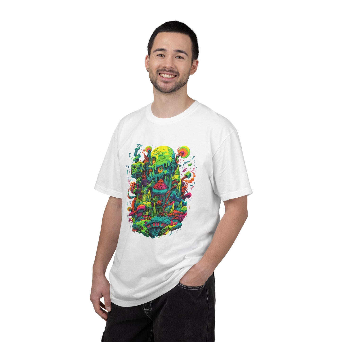 Psychedelic Dream Graphic T-Shirt — Sticky Trippy Art Tee