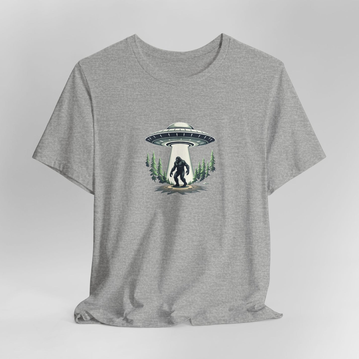 Squatch Sighting T-Shirt – Sasquatch UFO Abduction Graphic Tee
