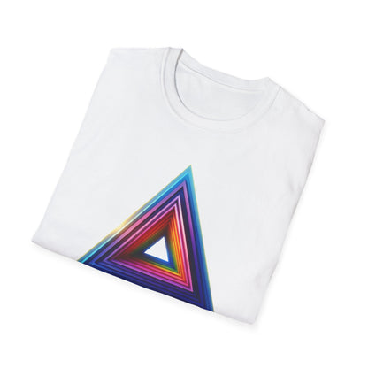 Triangle Rainbow, Unisex Softstyle T-Shirt - Psychonaut Swag