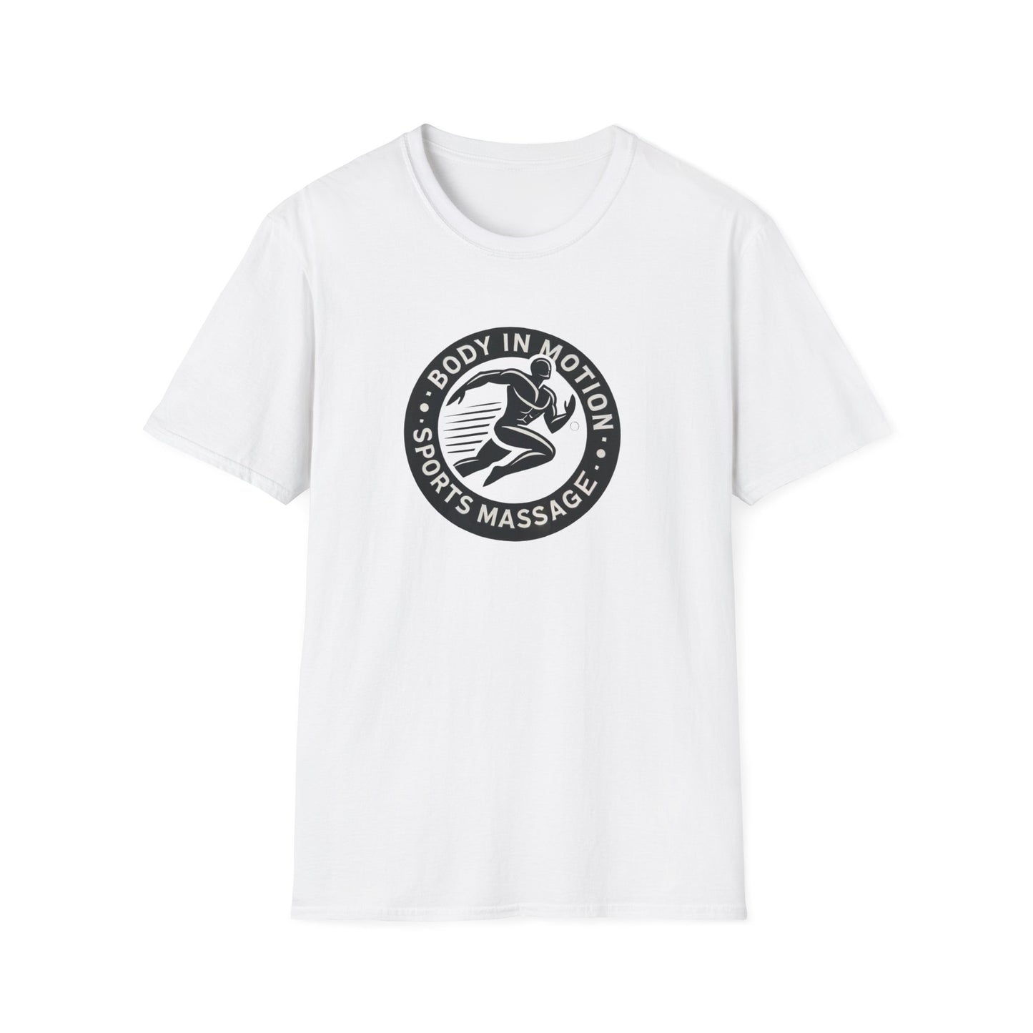 Sports Massage T-Shirt — "Body in Motion" Logo Athletic Tee