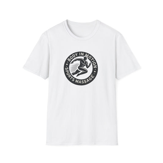 Sports Massage T-Shirt — "Body in Motion" Logo Athletic Tee