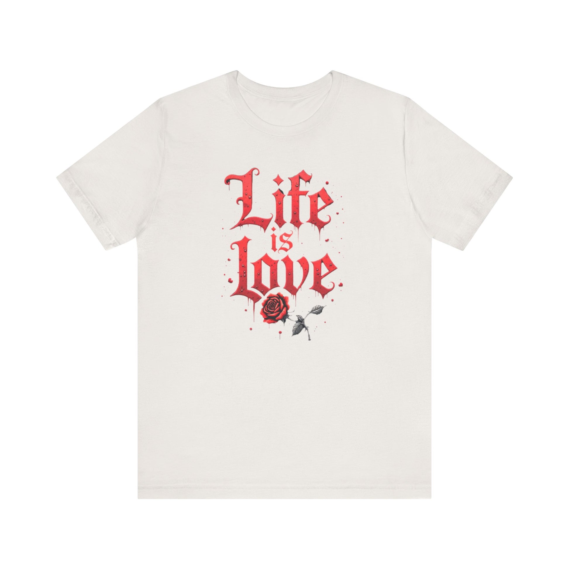 Life is Love Shirt, Love Themed Apparel, Gift for Couples, Valentine's Day Top - Psychonaut Swag