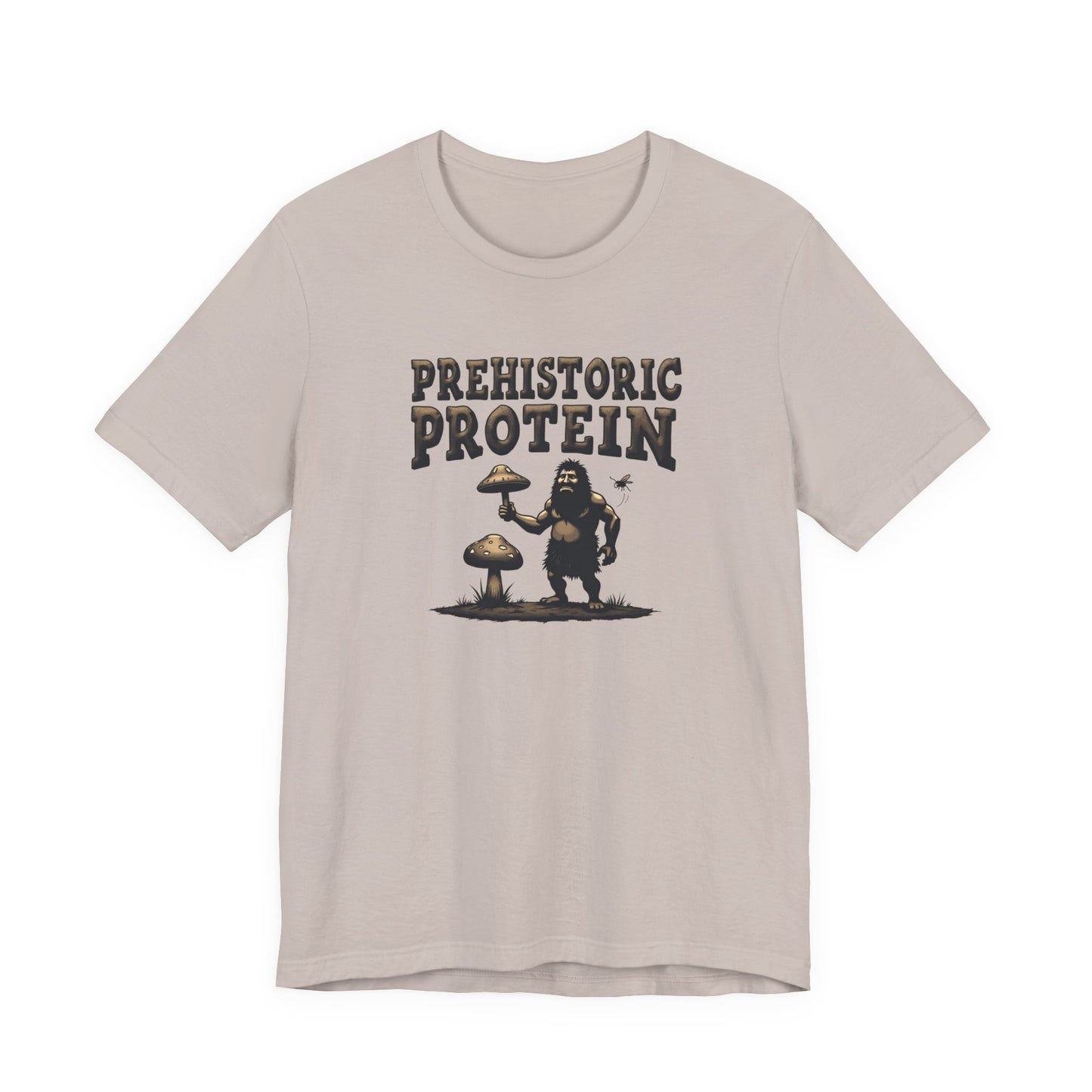 Prehistoric Protein Mushroom Tee - Retro Graphic T-Shirt for Nature Lovers, Gifts for Him/Her, Casual Everyday Wear, Perfect for Camping, Gifts [...] - Psychonaut Swag