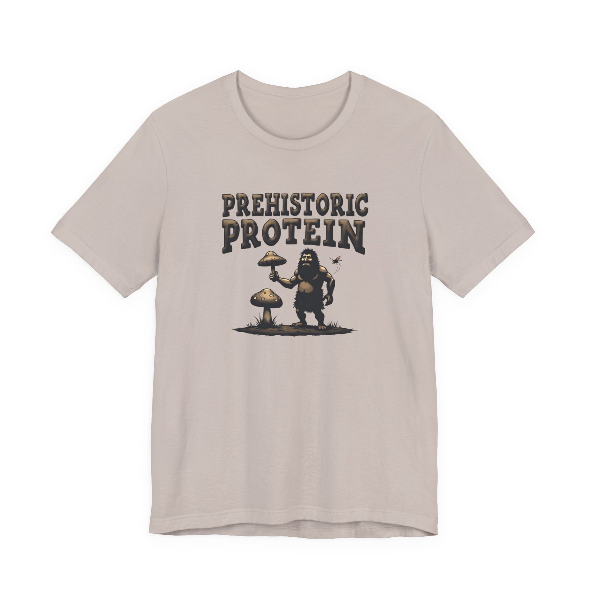 Prehistoric Protein Mushroom Tee - Retro Graphic T-Shirt for Nature Lovers, Gifts for Him/Her, Casual Everyday Wear, Perfect for Camping, Gifts [...] - Psychonaut Swag