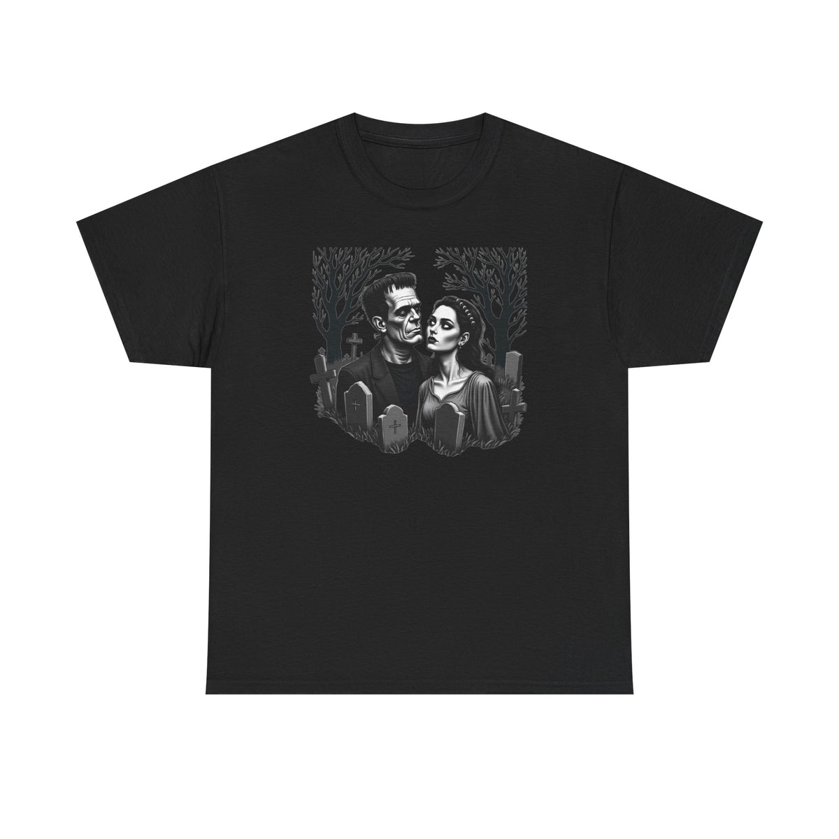 Gothic 'Until Forever' Couple Tee — Anniversary Season Graphic T-Shirt