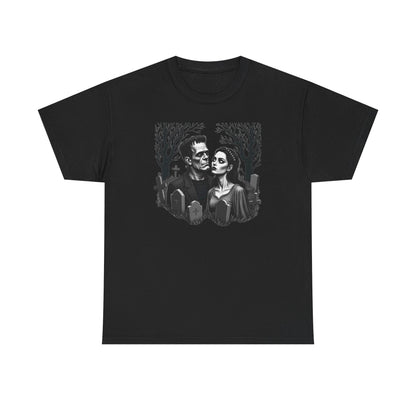 Gothic 'Until Forever' Couple Tee — Anniversary Season Graphic T-Shirt