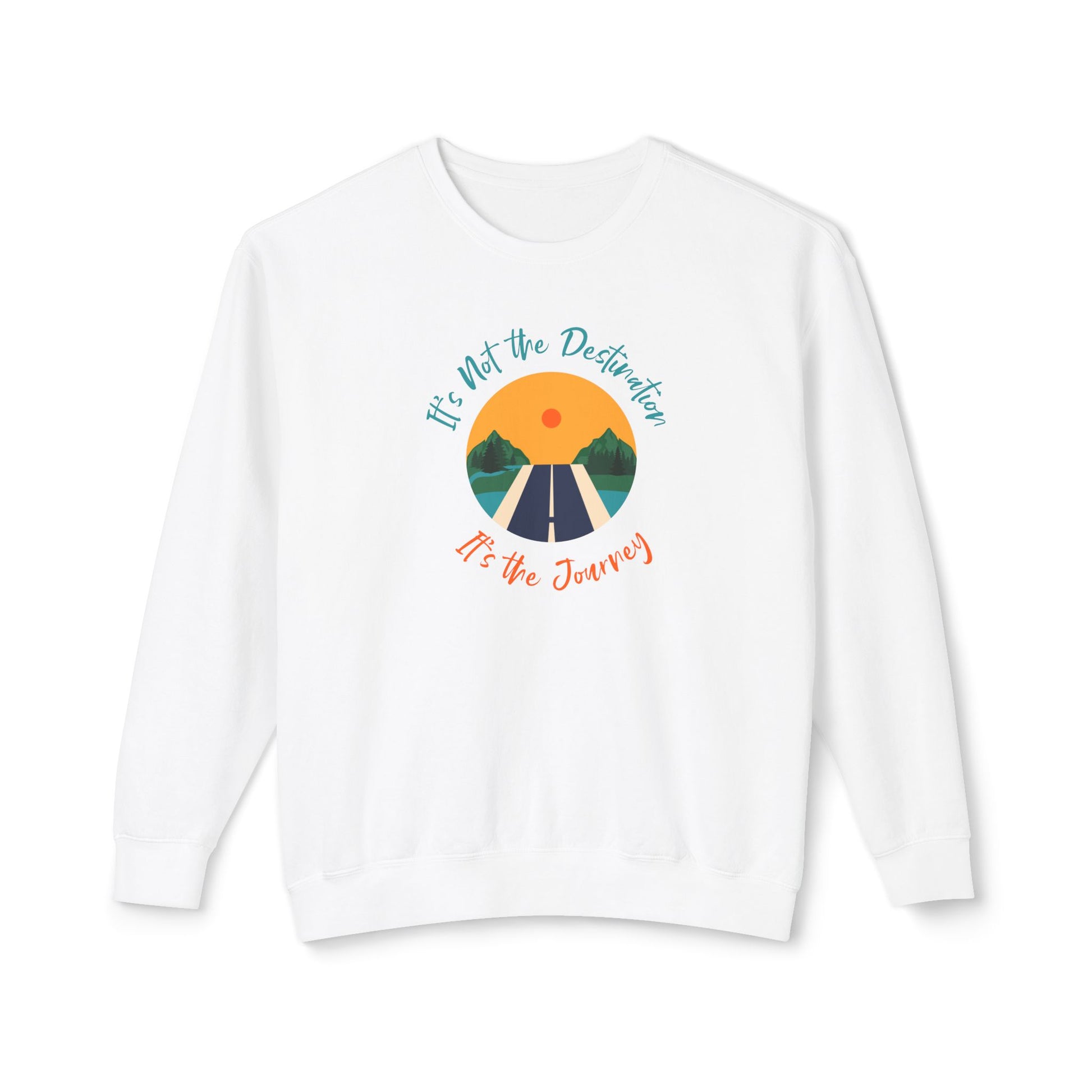 It’s The Journey, Unisex Lightweight Crewneck Sweatshirt - Psychonaut Swag