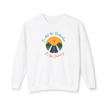 It’s The Journey, Unisex Lightweight Crewneck Sweatshirt - Psychonaut Swag