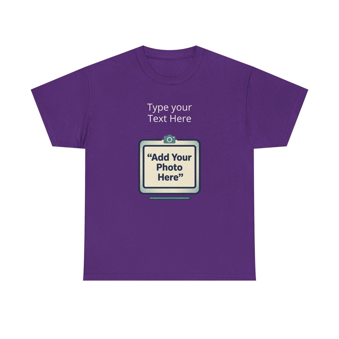 Customize Your Own (Adult) Heavy Cotton Tee — Personalized Image or Text T-Shirt