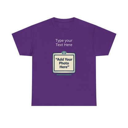 Customize Your Own (Adult) Heavy Cotton Tee — Personalized Image or Text T-Shirt