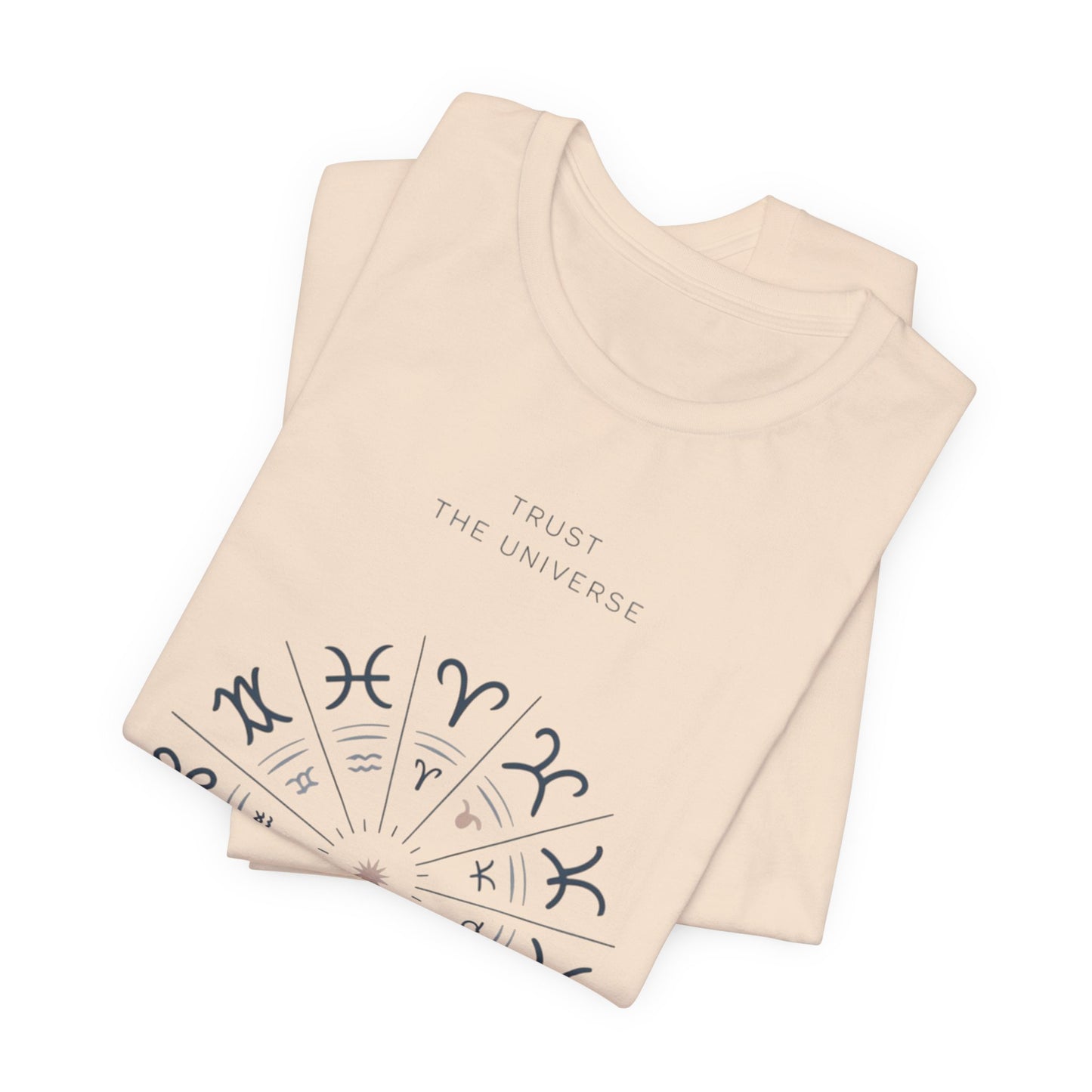 Zodiac Wheel T‑Shirt — Trust the Universe Astrology Tee