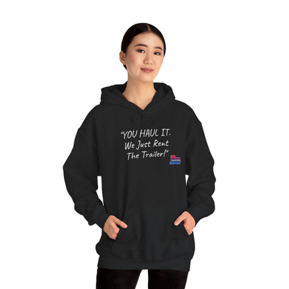 Kentuckiana Small biz swag, Trailer Rental Hoodie for Road Trips, Gifts for Adventure Lovers, Unique Hoodie for Renters, Travel Gear, Funny Sweatshirt