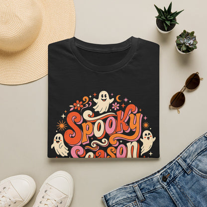 Spooky Season T-Shirt — Retro Ghost Halloween Tee
