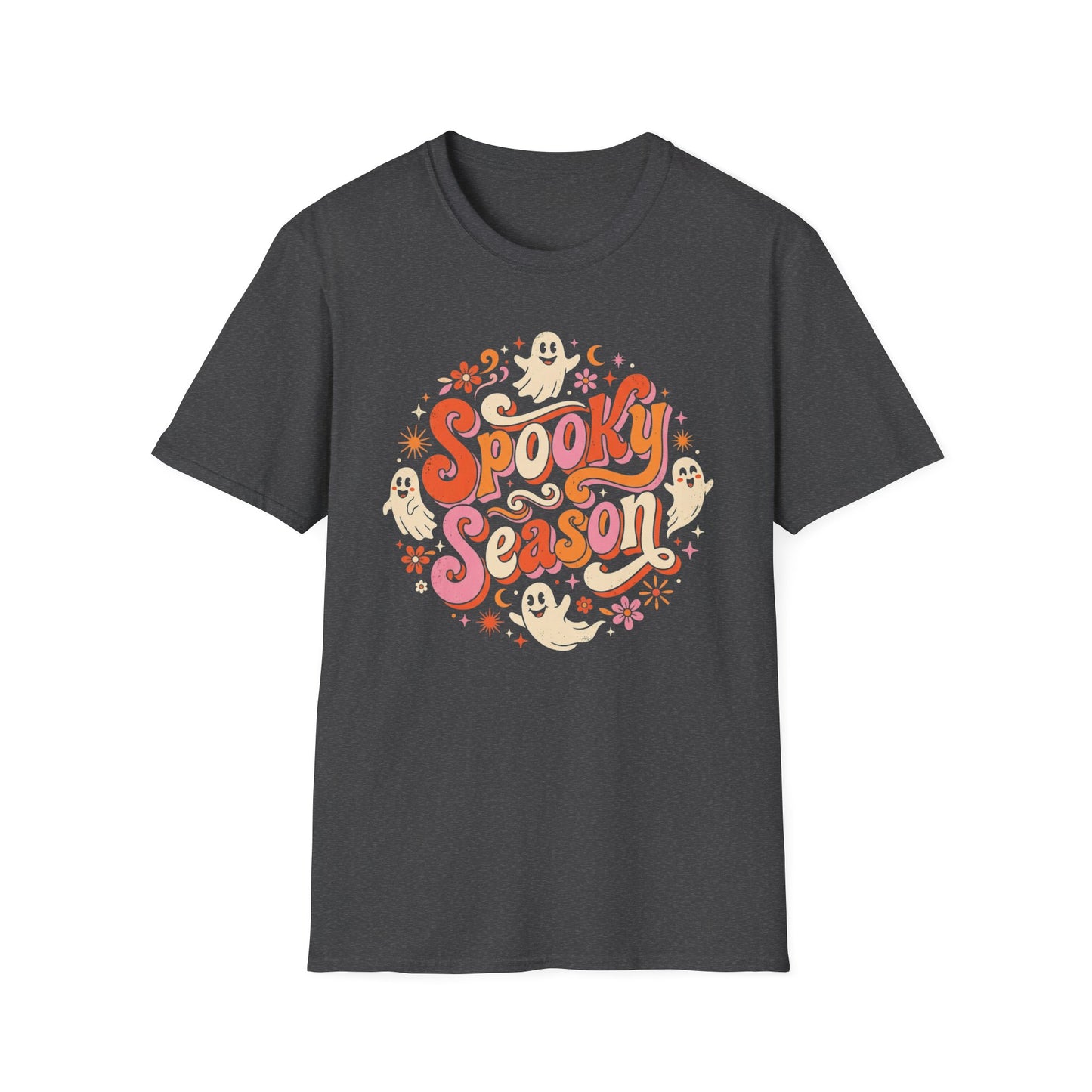 Spooky Season T-Shirt — Retro Ghost Halloween Tee