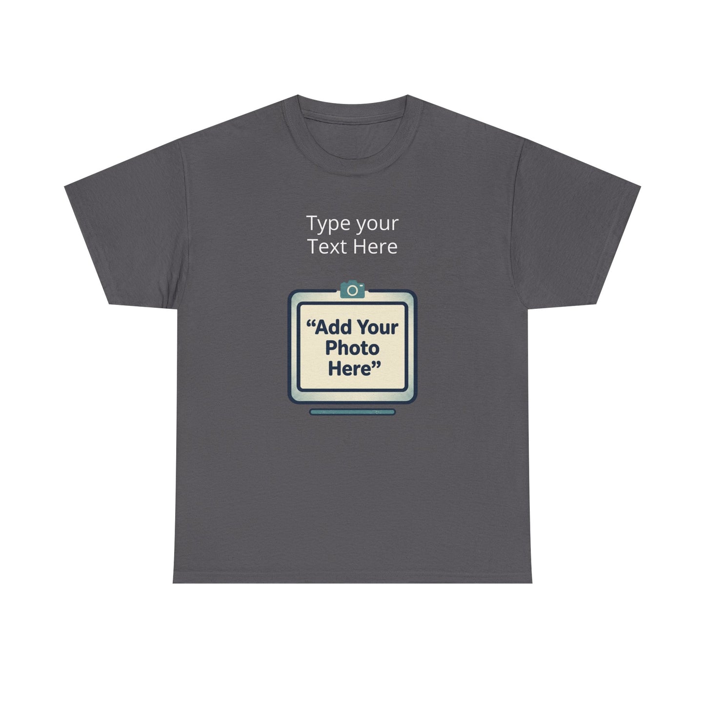 Customize Your Own (Adult) Heavy Cotton Tee — Personalized Image or Text T-Shirt