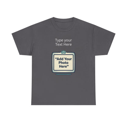 Customize Your Own (Adult) Heavy Cotton Tee — Personalized Image or Text T-Shirt