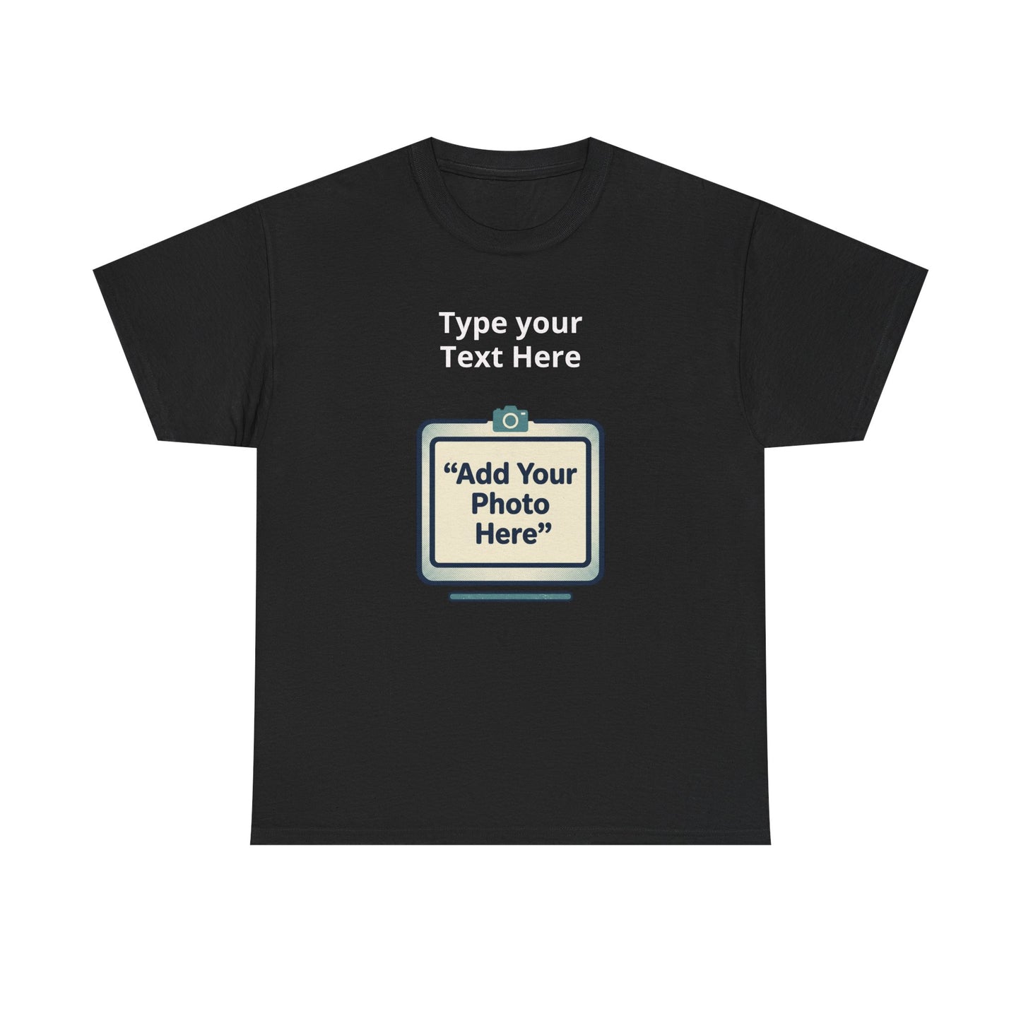 Customize Your Own (Adult) Heavy Cotton Tee — Personalized Image or Text T-Shirt