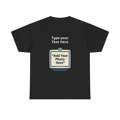 Customize Your Own (Adult) Heavy Cotton Tee — Personalized Image or Text T-Shirt