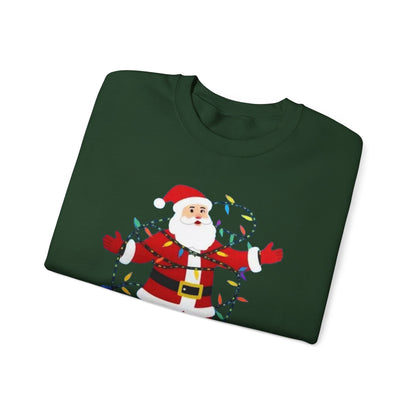 Christmas Santa Lights Crewneck Sweatshirt