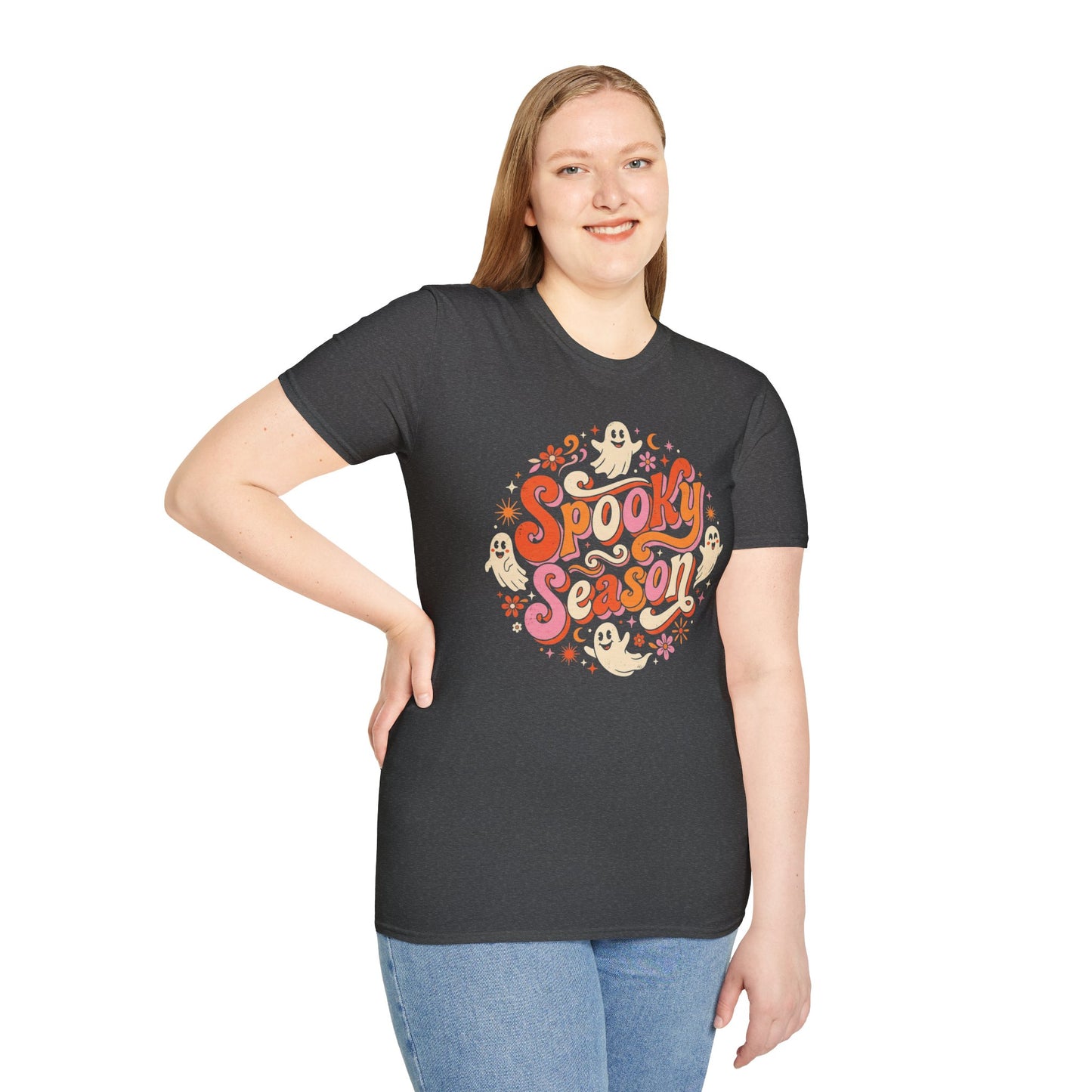 Spooky Season T-Shirt — Retro Ghost Halloween Tee