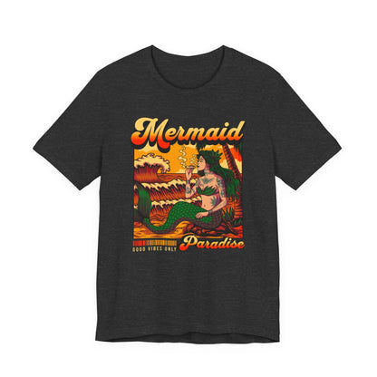 Mermaid Paradise Tee — Retro Vintage Beach Graphic T-Shirt