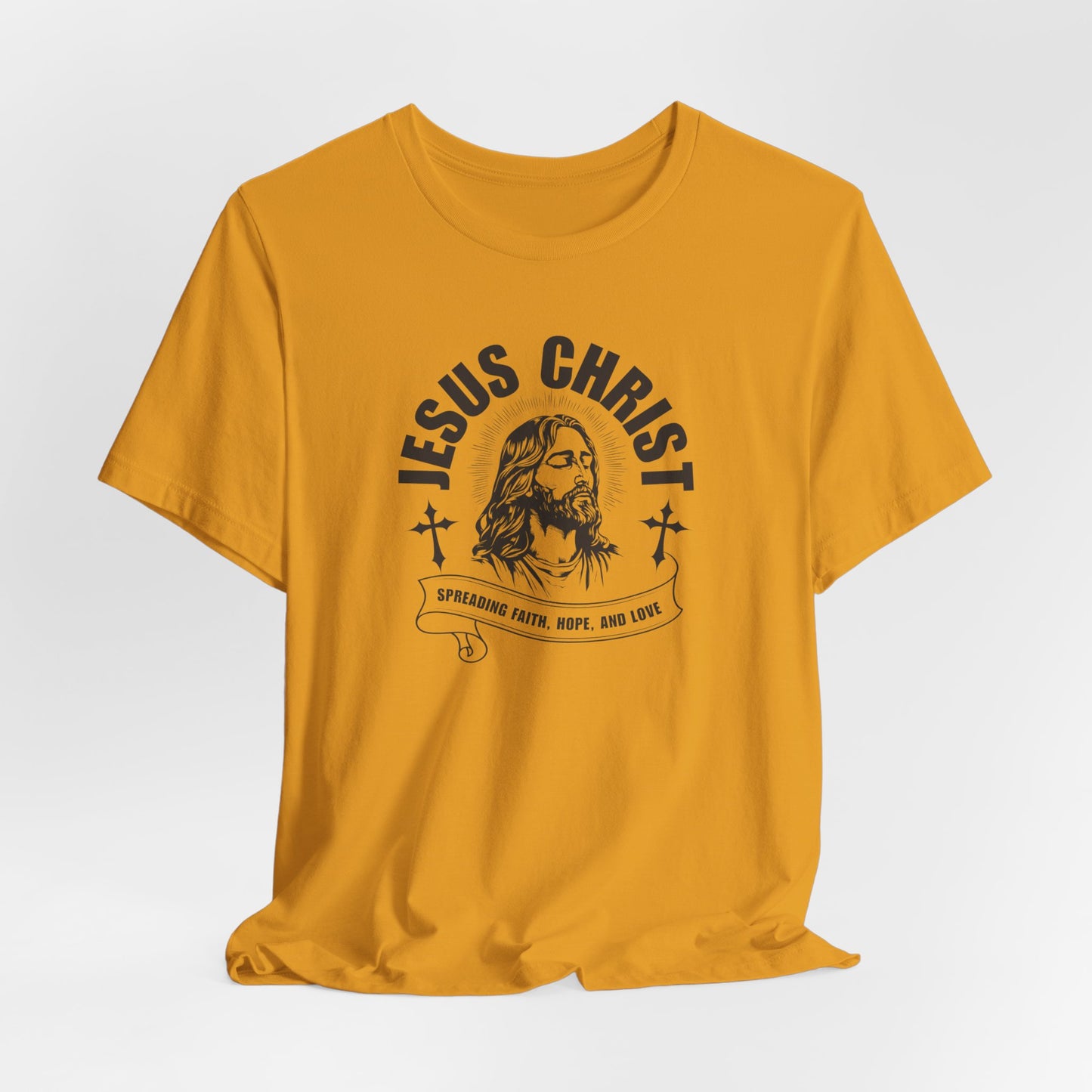 Jesus Christ T-Shirt — 'Spreading Faith, Hope, and Love' Religious Tee