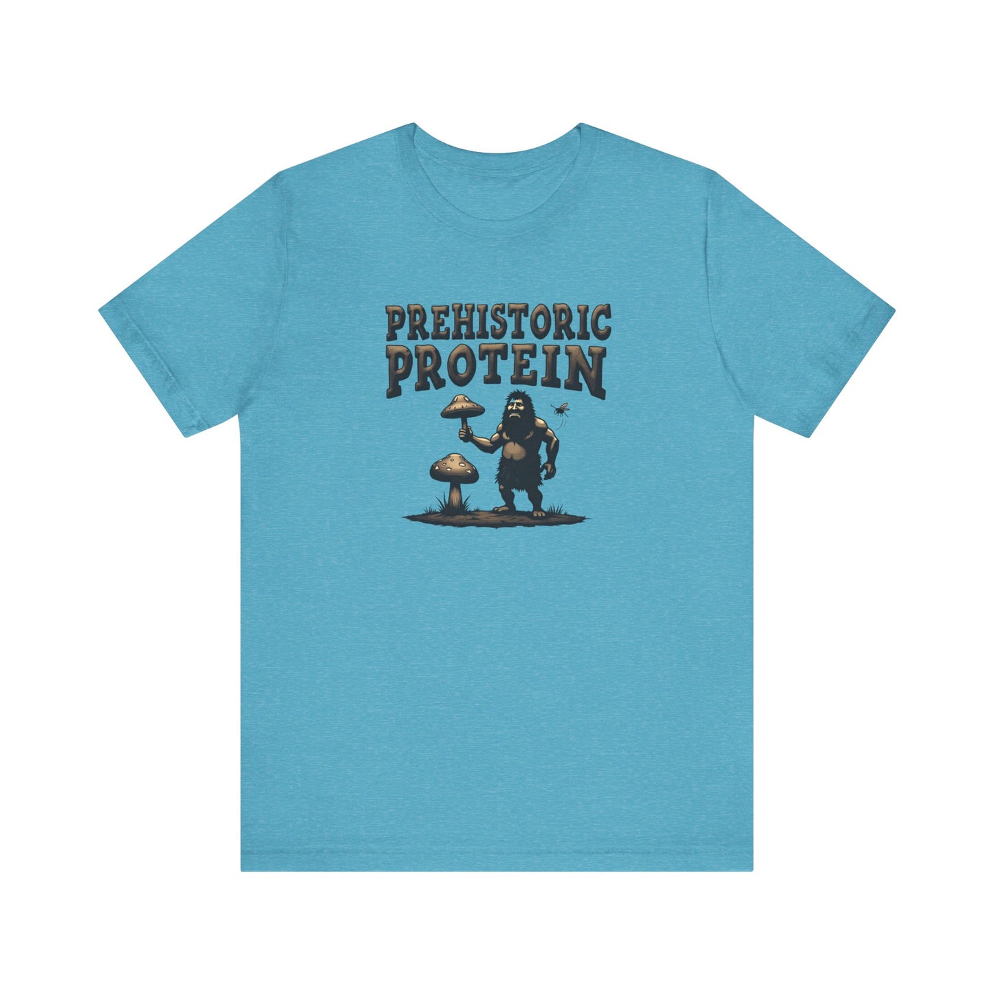 Prehistoric Protein Mushroom Tee - Retro Graphic T-Shirt for Nature Lovers, Gifts for Him/Her, Casual Everyday Wear, Perfect for Camping, Gifts [...] - Psychonaut Swag