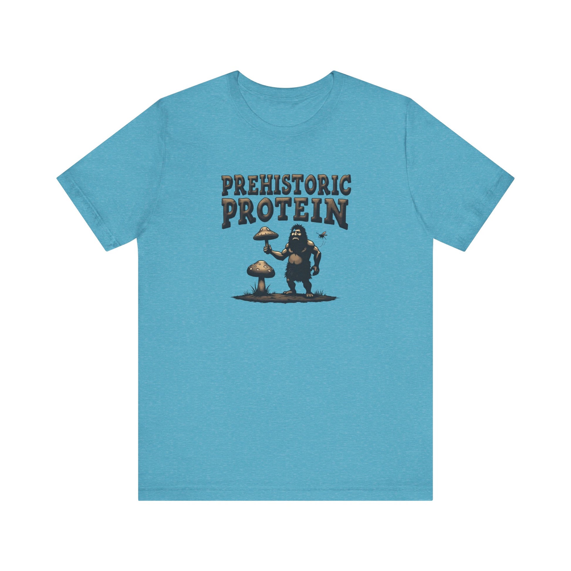 Prehistoric Protein Mushroom Tee - Retro Graphic T-Shirt for Nature Lovers, Gifts for Him/Her, Casual Everyday Wear, Perfect for Camping, Gifts [...] - Psychonaut Swag
