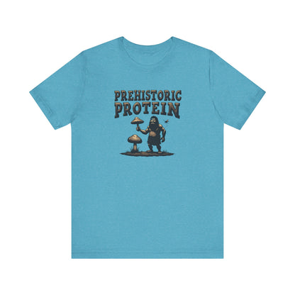 Prehistoric Protein Mushroom Tee - Retro Graphic T-Shirt for Nature Lovers, Gifts for Him/Her, Casual Everyday Wear, Perfect for Camping, Gifts [...] - Psychonaut Swag