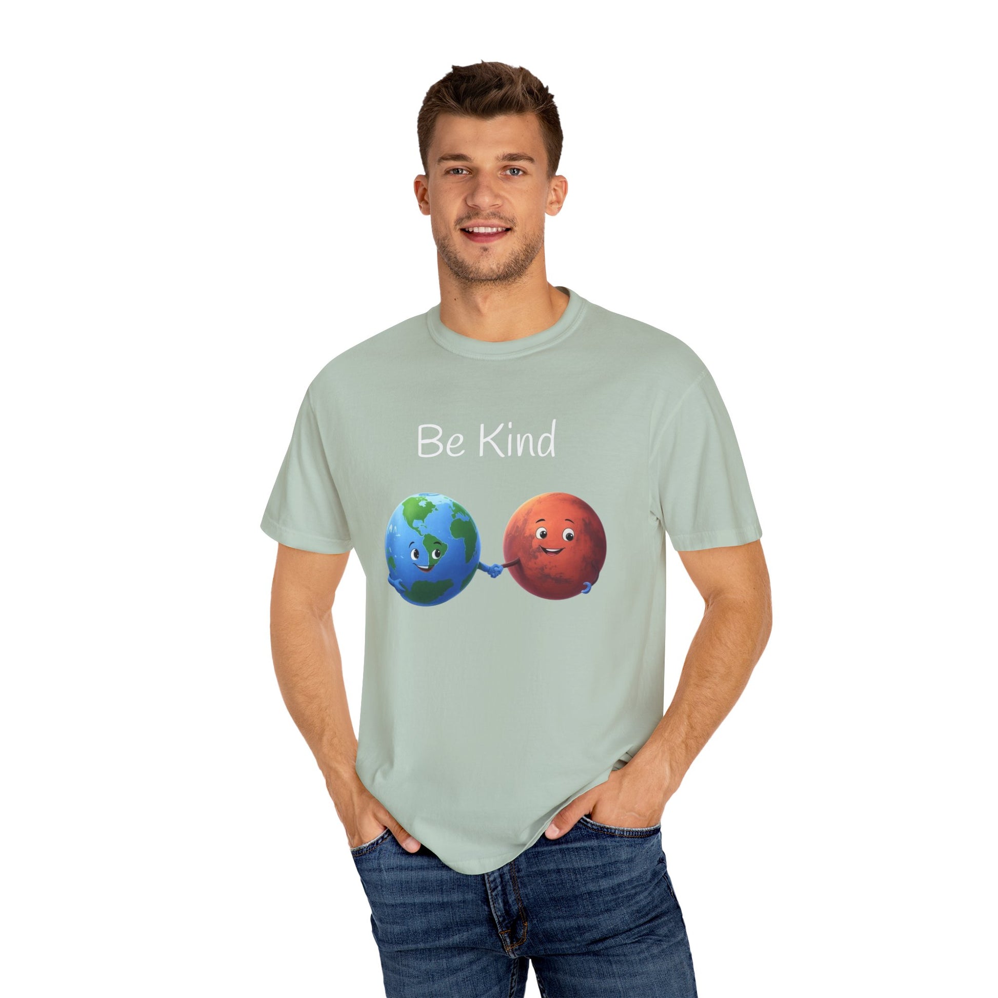 Be kind, Unisex Garment-Dyed T-shirt - Psychonaut Swag