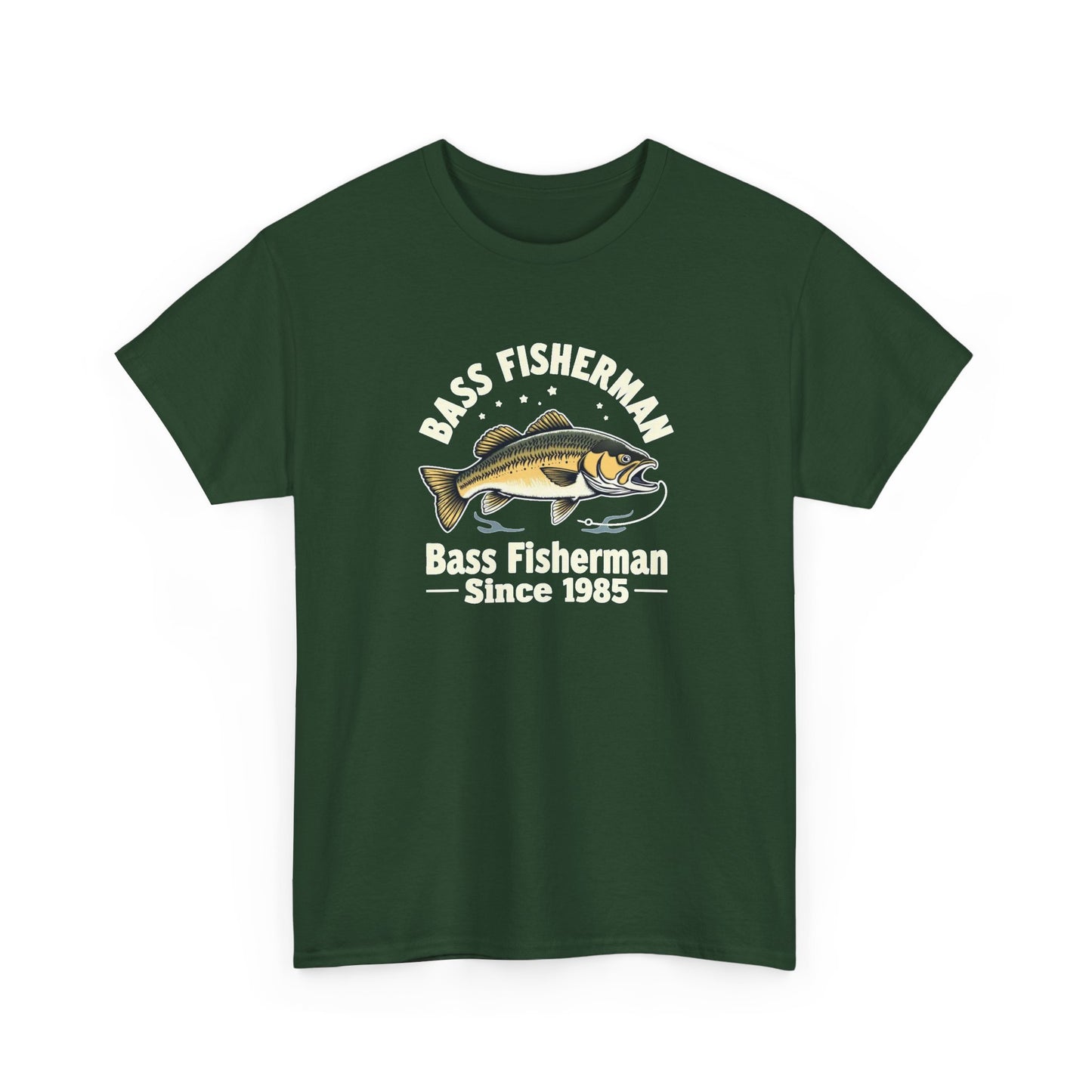 Bass Fisherman T-Shirt – "Bass Fisherman Since 1985" Vintage Fishing Tee