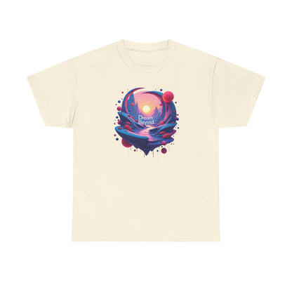 Dream Beyond T-Shirt — Surreal Sunset Landscape Graphic Tee