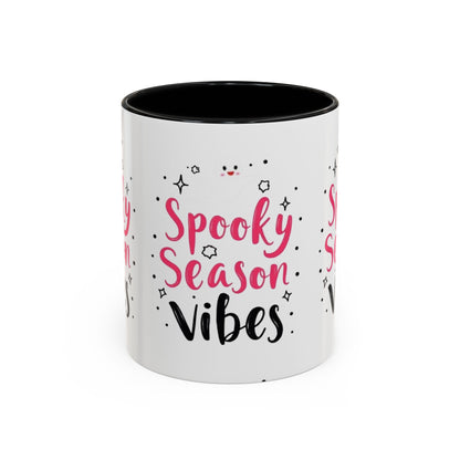 Spooky Season Vibes Accent Coffee Mug (Halloween 11/15oz)