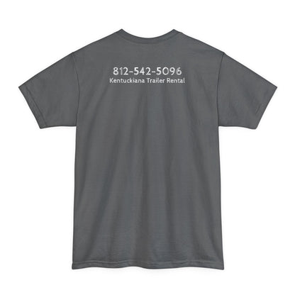 Tall mock1, Kentuckiana small biz swag, T-Shirt | Casual Souvenir Tee, Road Trip Gear, Gift for Trailer Owners, Fun Outdoor Wear, Unisex Apparel