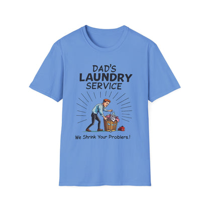 Dad's Laundry Service T-Shirt, Funny Gift for Dads, Unisex Humor Tee, Laundry Day Shirt, Father's Day Gift, Everyday Wear - Psychonaut Swag