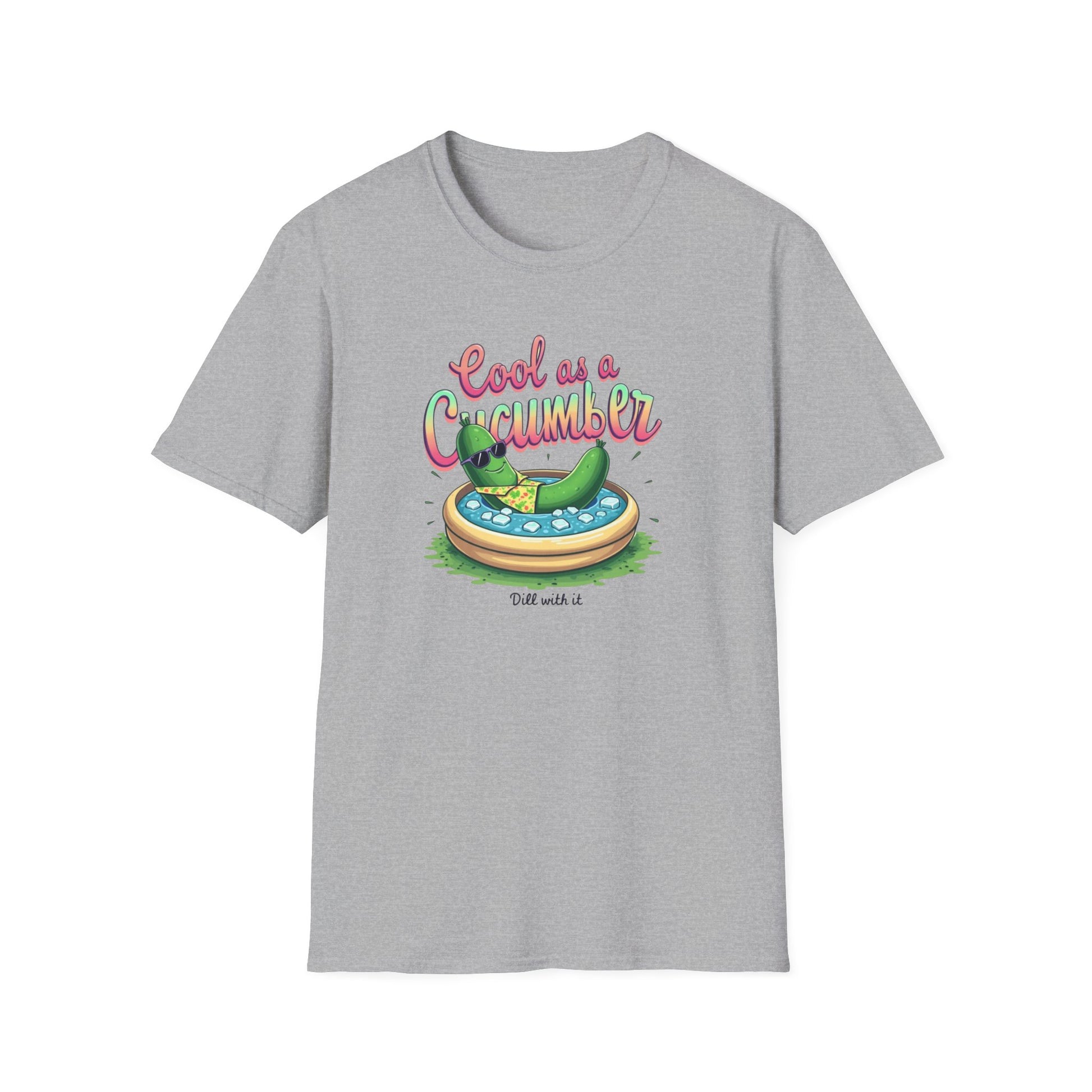 Cool as a Cucumber Unisex T-Shirt | Funny Summer Tee, Gift for Pool Parties, Relaxation Shirt, Fresh Summer Vibes, Chill Apparel, [...] - Psychonaut Swag
