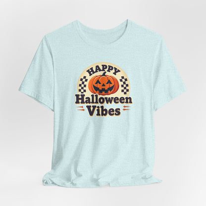 Happy Halloween Vibes Tee — Retro Pumpkin Halloween T-Shirt