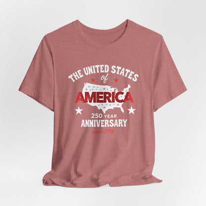 America 250 year Anniversary,Unisex Jersey Short Sleeve Tee