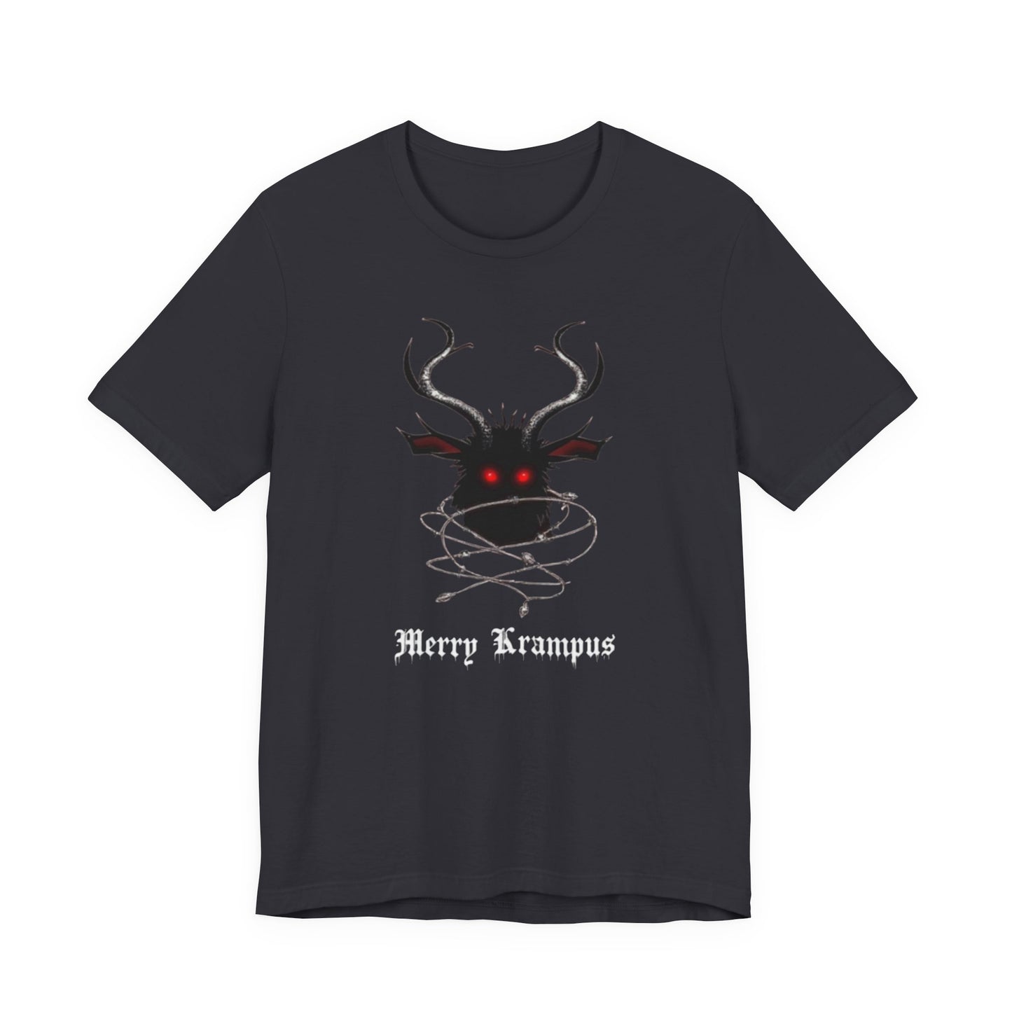 Krampus Graphic Tee — "Merry Krampus" Holiday Horror T-Shirt