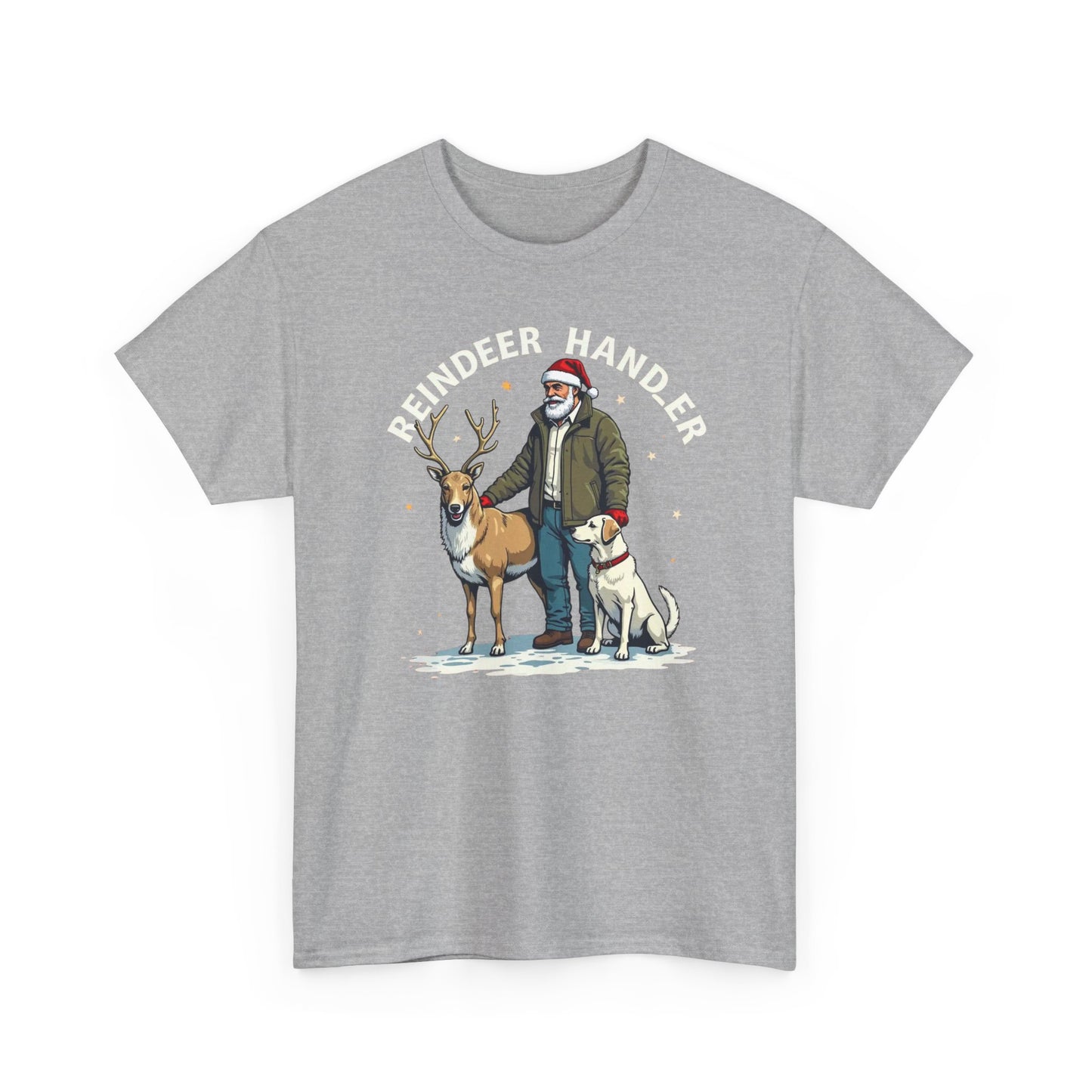 Reindeer Handler T‑Shirt — Santa Handler Graphic Holiday Tee