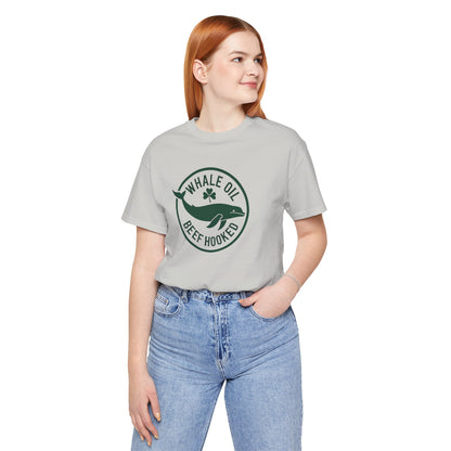 St. Patrick's Day 'Whale Oil Beef Hooked' T-Shirt — Funny Irish Drinking Tee