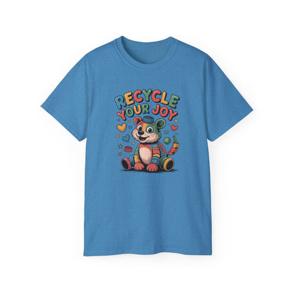 Recycle Your Joy Panda Tee — Cute Eco-Friendly Positive Message T-Shirt