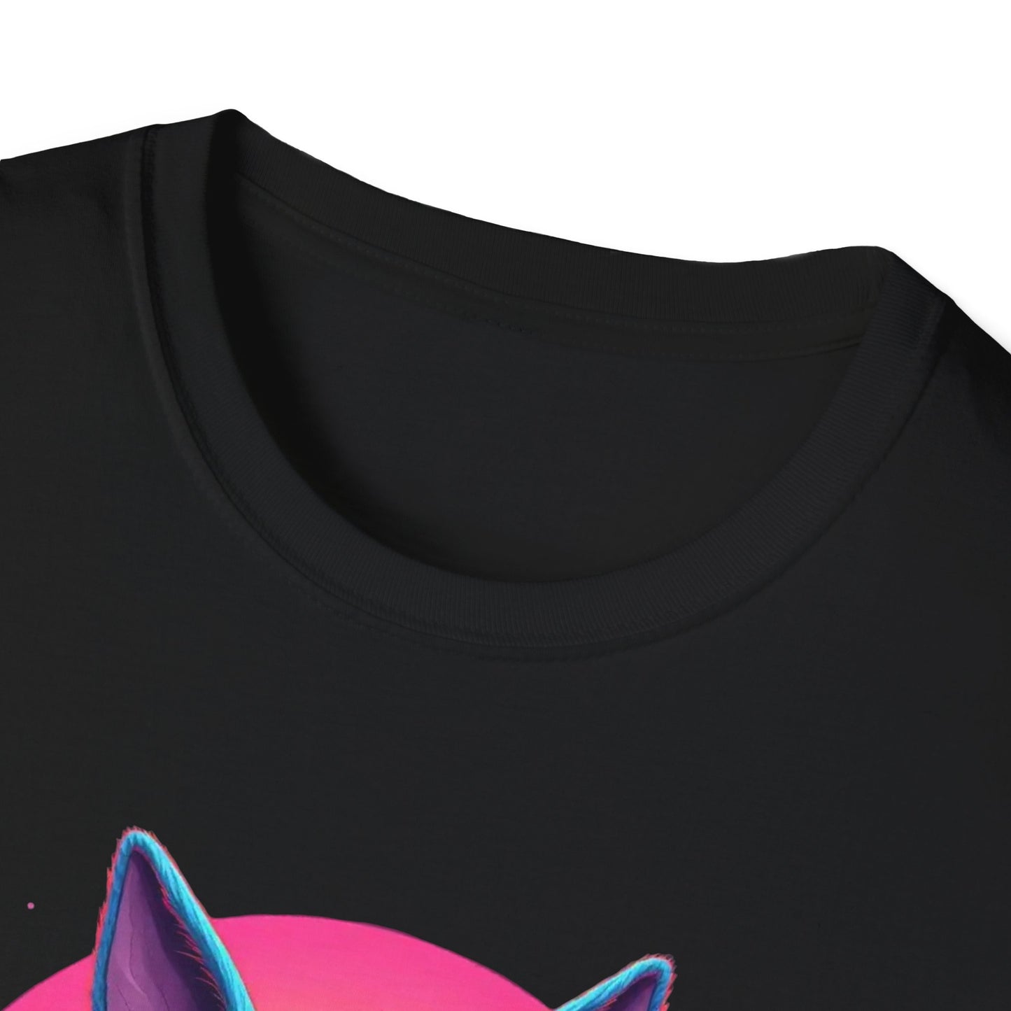 Easter Bunny Neon Sunset, unisex T-Shirt