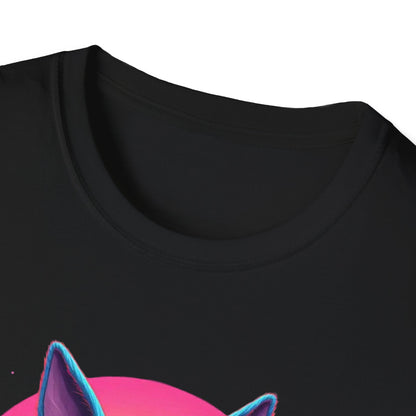Easter Bunny Neon Sunset, unisex T-Shirt