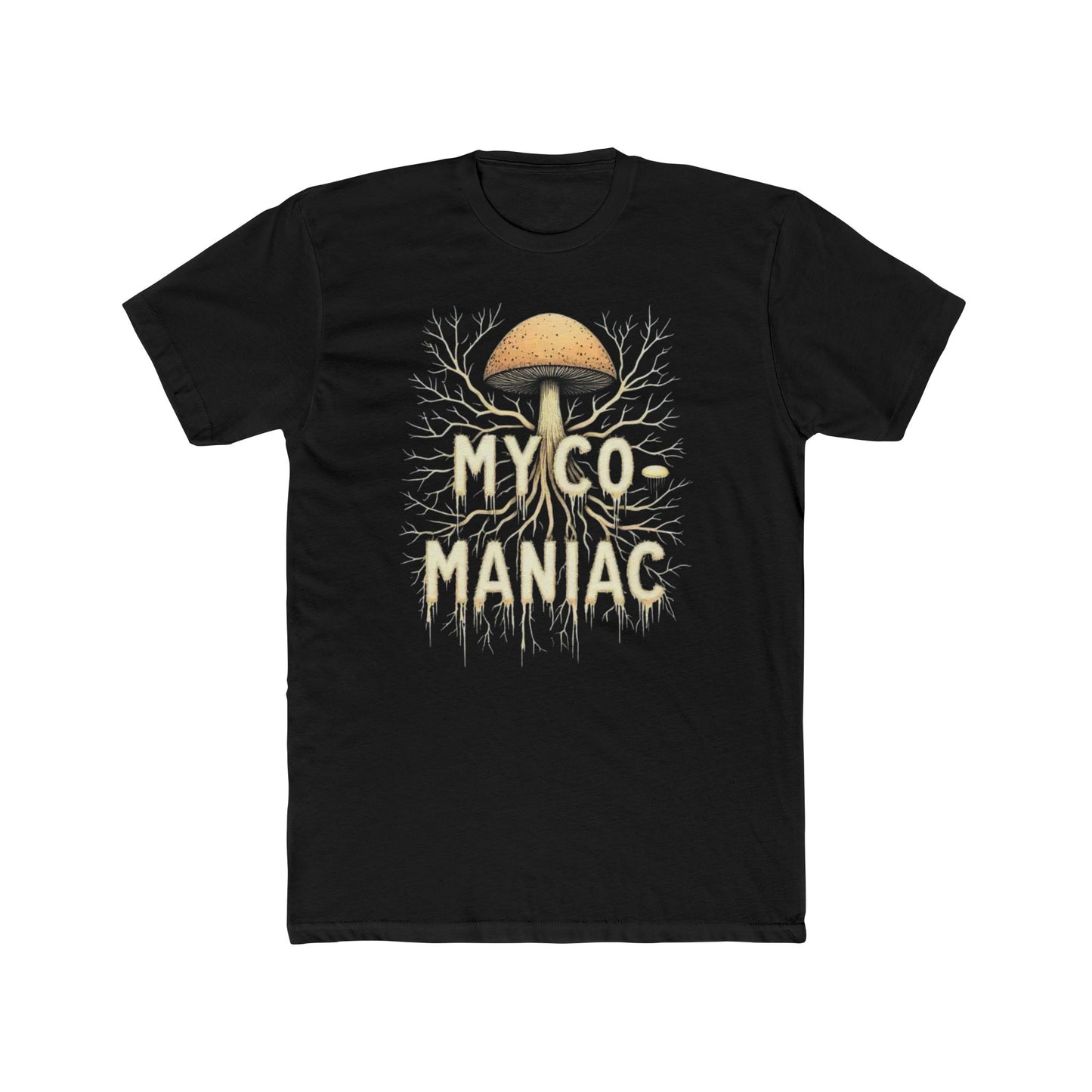 Myco-Maniac Unisex Cotton Crew Tee - Fun Fungi Shirt, Nature Lover Gift, Mushroom Enthusiast Apparel, Eco-Friendly Top, Perfect for [...] - Psychonaut Swag