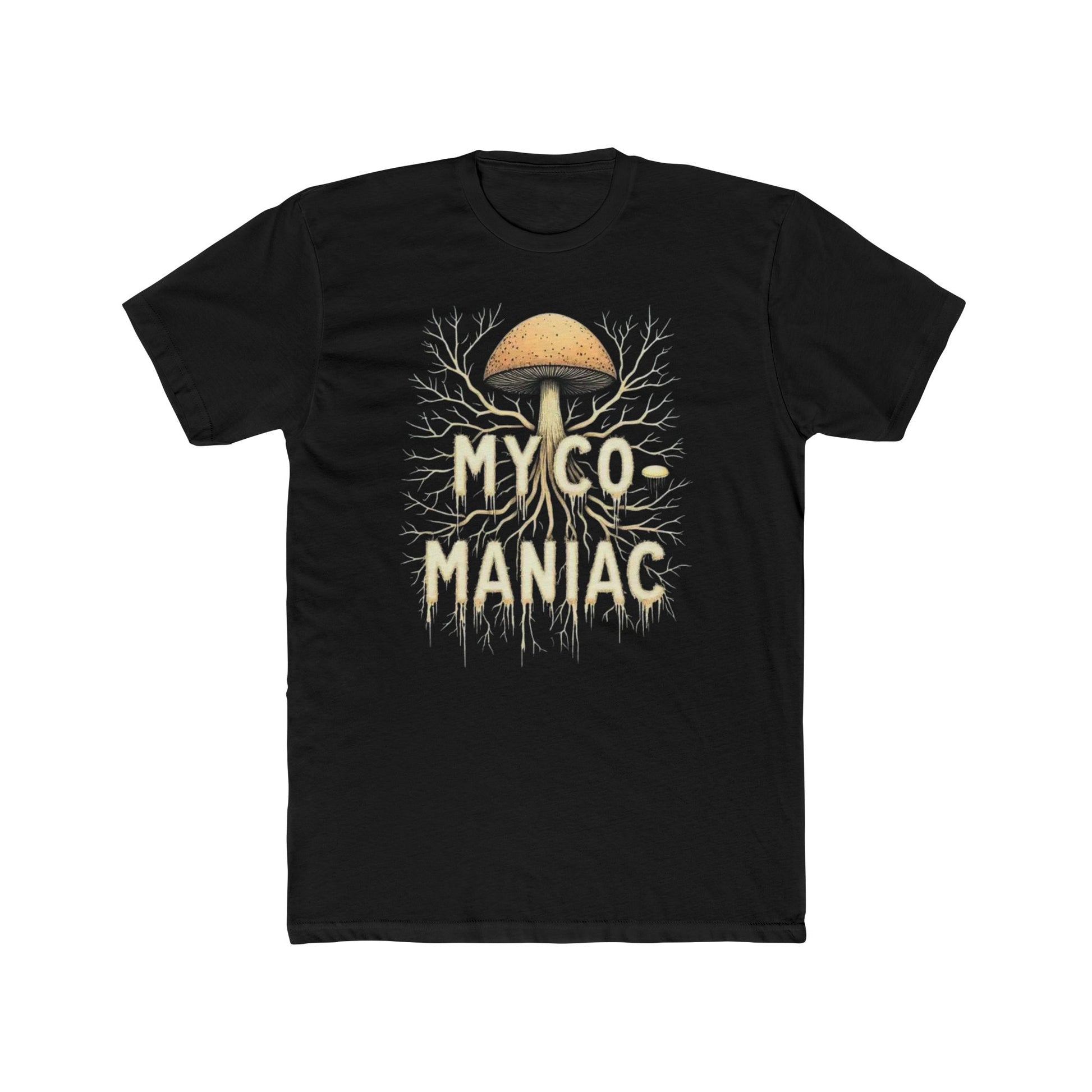 Myco-Maniac Unisex Cotton Crew Tee - Fun Fungi Shirt, Nature Lover Gift, Mushroom Enthusiast Apparel, Eco-Friendly Top, Perfect for [...] - Psychonaut Swag