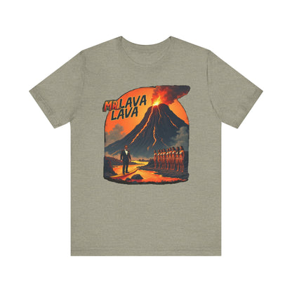 Mr. Lava Lava Tee, Unisex Graphic Shirt, Cool Retro T-Shirt, Perfect for Summer, Volcano Art, Gift for Geology Lovers - Psychonaut Swag
